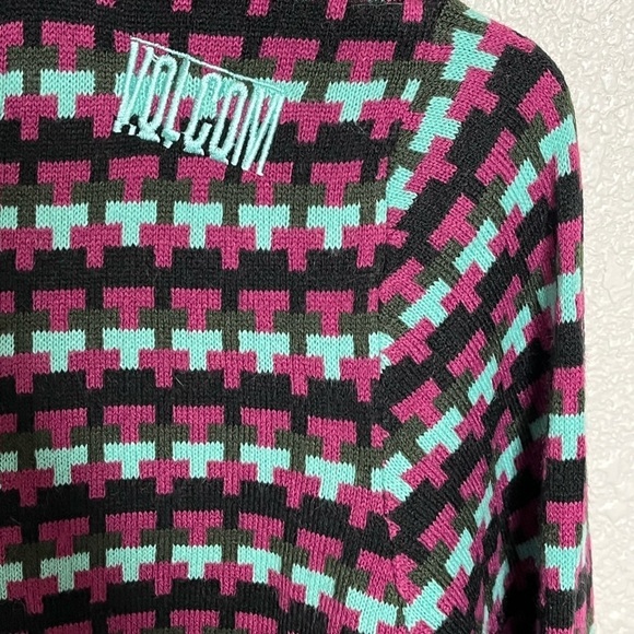 Volcom Rosewood Hooded Cowl Sweater Sz Large - Picture 7 of 8